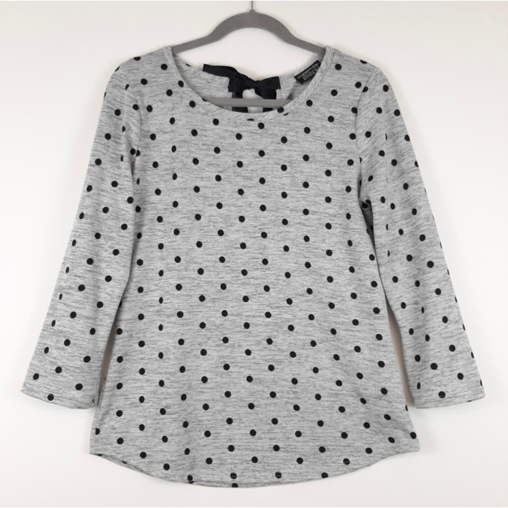 PAPERMOON Polka Dot Tie Back Sweater Top Size M